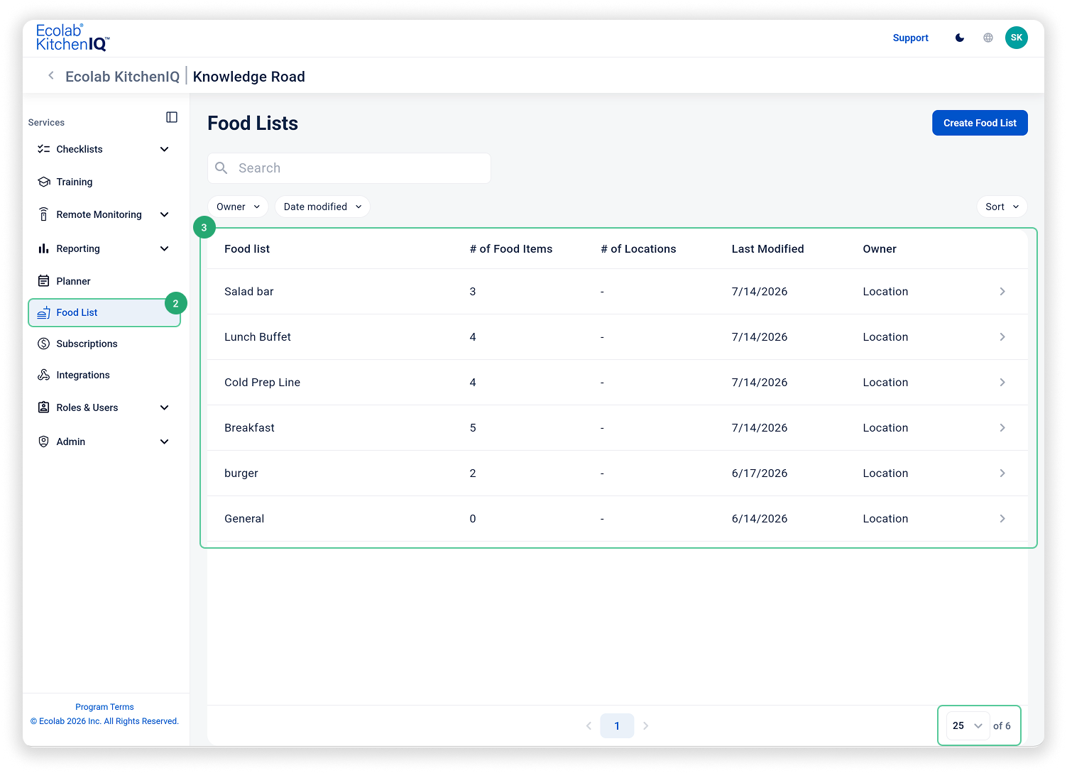 2,3. Navigate to the Food Lists page.png
