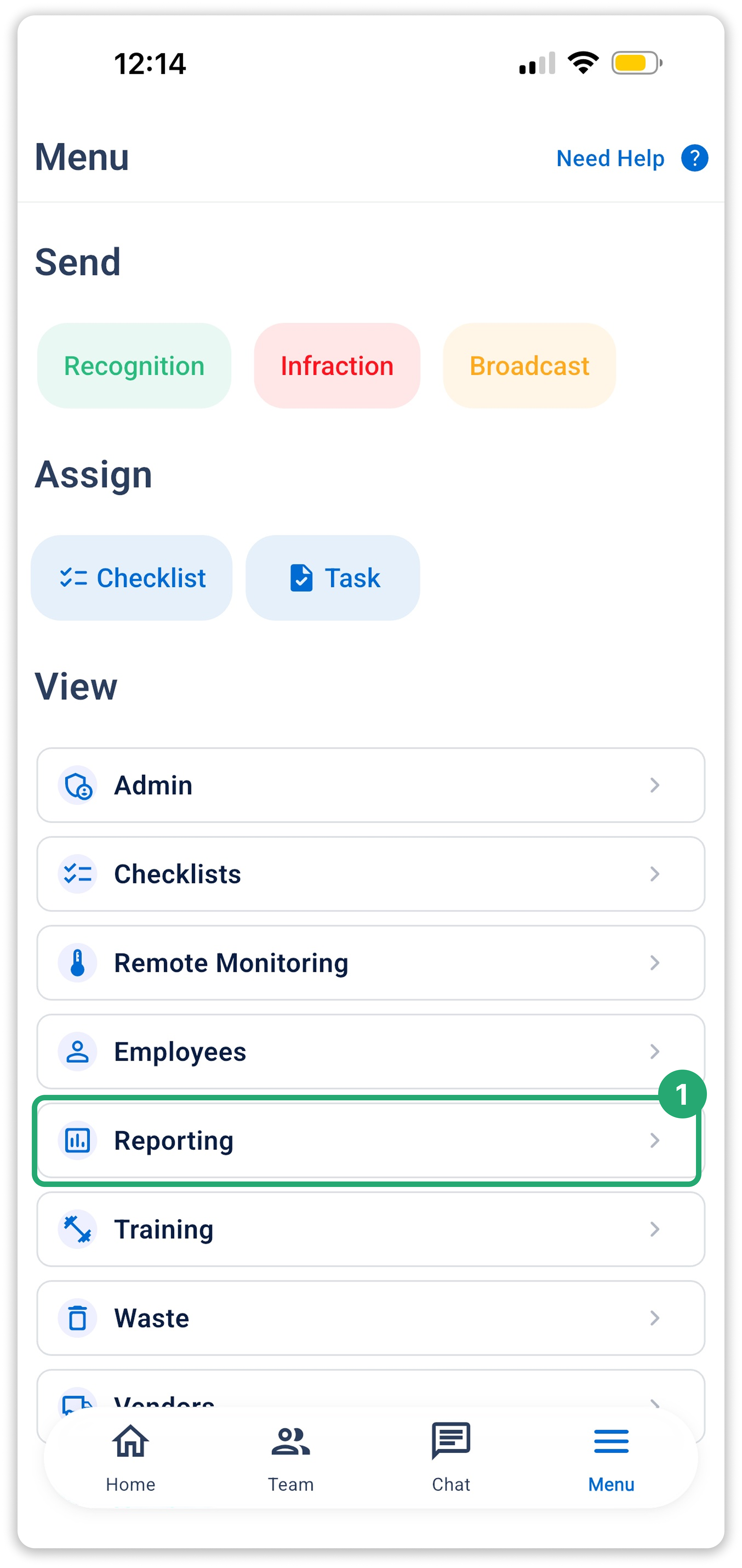 Accessing the Reporting Menu&nbsp;&nbsp;_ Step 1.png