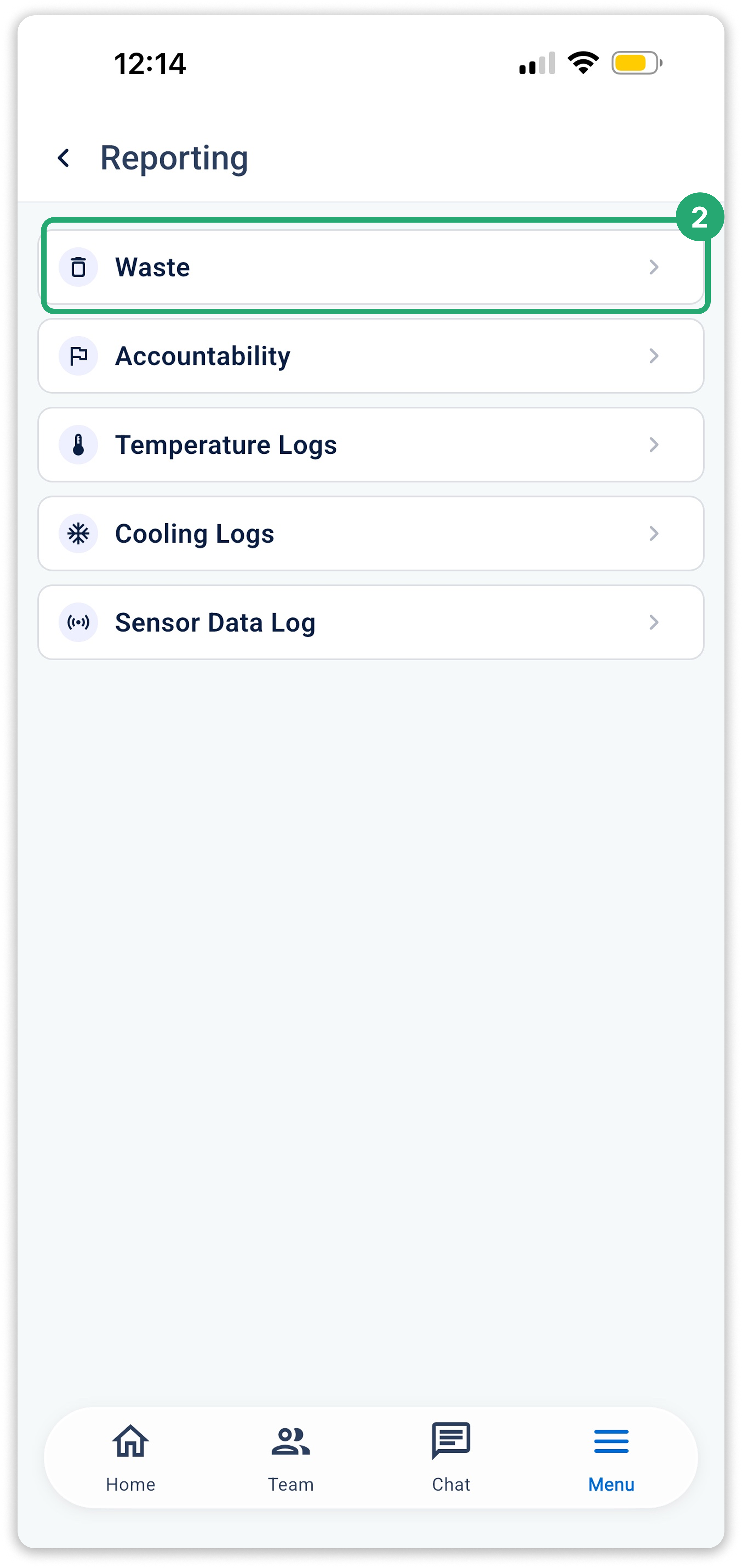 View Waste Reports (Mobile)_ Step 2.png